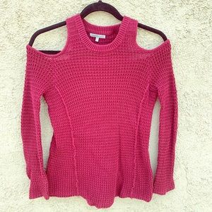Charlotte Russe shoulderless knit sweater XS